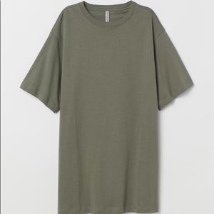 Olive Green T-Shirt Dress